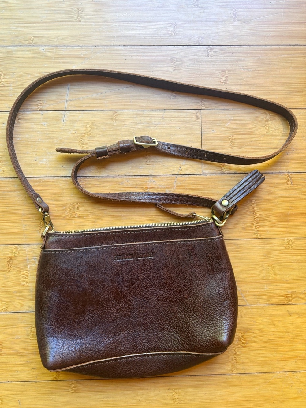 Portland Leather Goods Eclipse Purse Brown Leather Bag